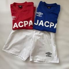 ジャクパサッカー　ユニフォーム上下　赤、青　150 ジャクパサッカー ユニフォーム上下 赤、青 150 - メルカリ