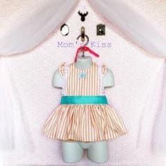 みんみん様 エプロンドレス シークレットブルー Sサイズ（おすわり~2.5）のサムネイル
