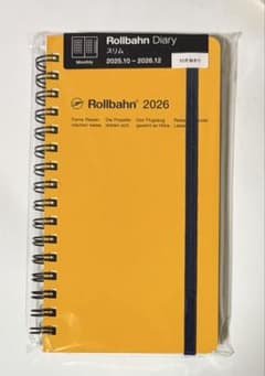 Rollbahn ダイアリー スリム 2026 イエローのサムネイル