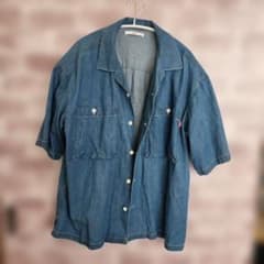 EDWIN デニムシャツ 半袖 Mサイズのサムネイル