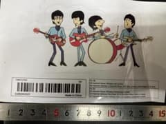 ビートルズ ステッカー 約10cm x 8cm