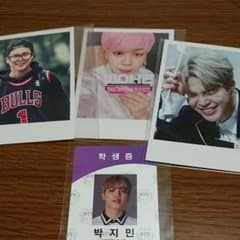 JIMINチェキ風写真  ストラップ5点セットのサムネイル
