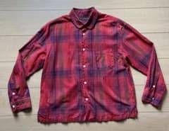 TIGRE BROCANTE レッド系チェック長袖シャツ - メルカリ