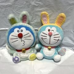 ドラえもん ぬいぐるみ 50周年記念　うさ耳ぽってりお手玉ぬいぐるみ