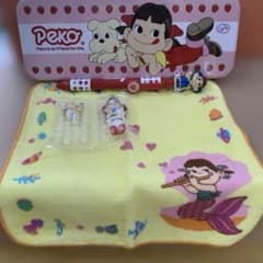 ペコちゃん ペンケース タオル フィギュア ジャンクボールペンセット4