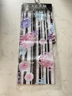 浴衣　ストライプ　花柄のサムネイル