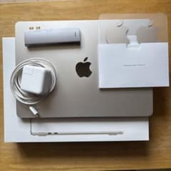 極美品 MacBook Air M2 8/256G スターライト【多機能ハブ付】 - メルカリ