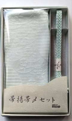 新品　帯揚帯〆セット　絽　正絹　mie　夏用のサムネイル