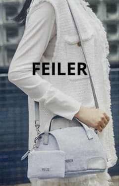 FEILER フェイラーユニアイコニックミニボストンバッグ ＆サイドポーチ