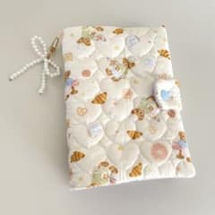 A6バインダー&バインダーカバーセット 韓国 ハートキルティング