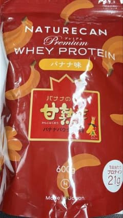 NATURECAN ホエイプロテイン 甘熟王バナナ味 600gのサムネイル