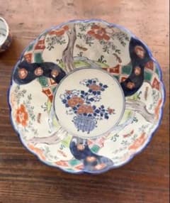 明治3年 伊万里 色絵深鉢 輪花鉢 和食器　アンティーク 明治3年 伊万里 色絵深鉢 輪花鉢 和食器 アンティーク - メルカリ