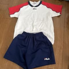 FILA 体操服2セット×2 白赤紺 中古品 - メルカリ