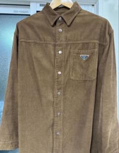 PRADA プラダ トライアングルプレート コーデュロイジャケット