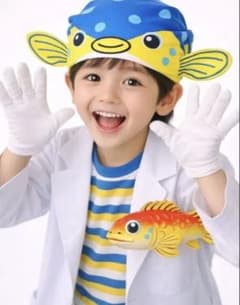 さかなくんハコフグ ギョギョなりきりバンダナ２枚のサムネイル