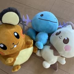 데덴네와 피카츄와 우퍼의 인형 세트