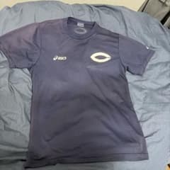 asics 中央大学バレーボールチーム Tシャツ ネイビー - メルカリ