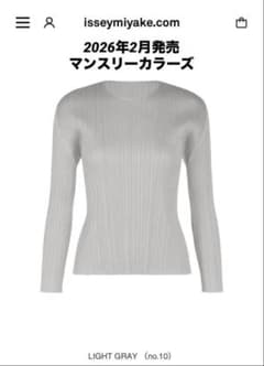 超美品】26SS 2月PLEATS PLEASE 長袖トップスグレー 5サイズ - メルカリ