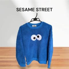 SESAME STREET クッキーモンスター ボアトレーナー ブルーのサムネイル