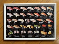 寿司ネタ ジグソーパズル 額縁付きのサムネイル