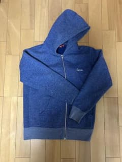 Supremeジップパーカーブルー　青　Mサイズのサムネイル