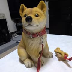 柴犬 置物 骨付きドアストッパー リアル 雑貨 柴犬 置物 骨付きドアストッパー リアル 雑貨 高さ29cm - メルカリ