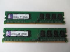 Kingston デスクトップPC用メモリ DDR2 800 2GB（2枚組）のサムネイル