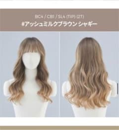 サロンカラージェリーパーマアイリス アッシュミルクブラウンシャギーのサムネイル