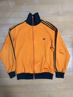 70s 80s adidas トラックジャケット オレンジ 6号小松菜奈着用 - メルカリ