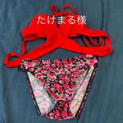 セパレート　水着　花柄のサムネイル