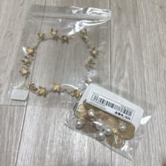 ウェディング ヘッドアクセ&ピアスセット ゴールドのサムネイル