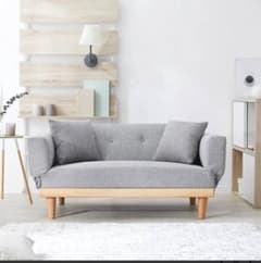 【ツヨシ様専用】ソファベッド グレー　LOWYAのサムネイル