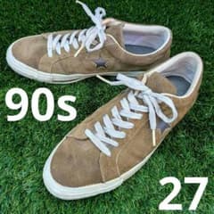 27 USA製 90s コンバース ワンスター スエード スニーカー アメリカ 
