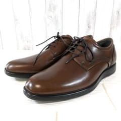 未使用】ECCO レザー レースアップシューズ プレーントゥ 茶色 26,5