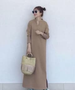 Baybee skipper sweat dress(moca)のサムネイル