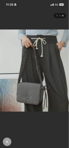 merlot チェックミニショルダーバッグのサムネイル