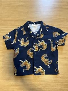 シャツ　キッズ　こども　Little WEEKEND トラ柄 半袖 80cmのサムネイル