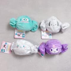 ふわふわキャンディポーチ ハンギョドン シナモロール クロミ ポチャッコ