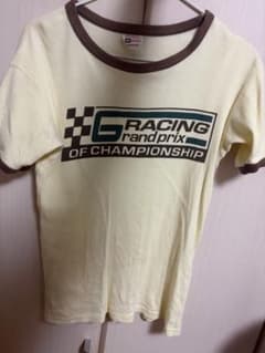 レーシングプリント リンガーTシャツ アイボリーのサムネイル