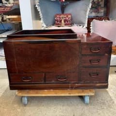 8Φ 江戸長火鉢 関東火鉢 囲炉裏 五徳 小民具 古道具 幅76㎝ 昭和レトロ 8Φ 江戸長火鉢 関東火鉢 囲炉裏 五徳 小民具 古道具 幅76㎝ 昭和レトロ