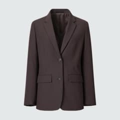 ユニクロ テーラードジャケットDARK BROWN Mサイズのサムネイル