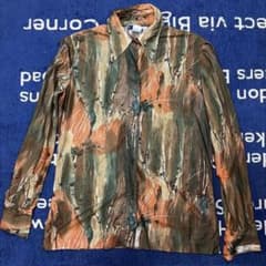 70s USAヴィンテージ 総柄 シャツ Enka Nylon