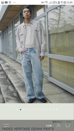 リドム FADED HERITAGE DENIM PANTS Sサイズ - メルカリ