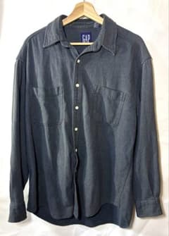 90’s old GAP 長袖シャツ ダークグレーのサムネイル