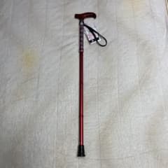 赤い折りたたみ杖 76-88cmのサムネイル
