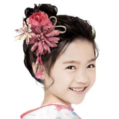 Thumbnail of 髪飾り 成人式 花 浴衣 七五三 袴 着物 和装 (01 ローズパープル)
