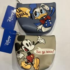 未使用　Disney ディズニー ポーチ 2個セット ドナルド ミッキー