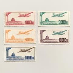外国切手5枚（中国切手：天壇図航空） - メルカリ