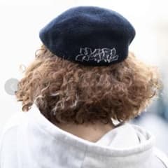 X-girl GRAFFITI HUNTING CAP ハンチング ベレー帽 黒のサムネイル