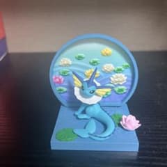 ダ*ト様 和の窓　シャワーズ フィギュア 水草 蓮の花のサムネイル